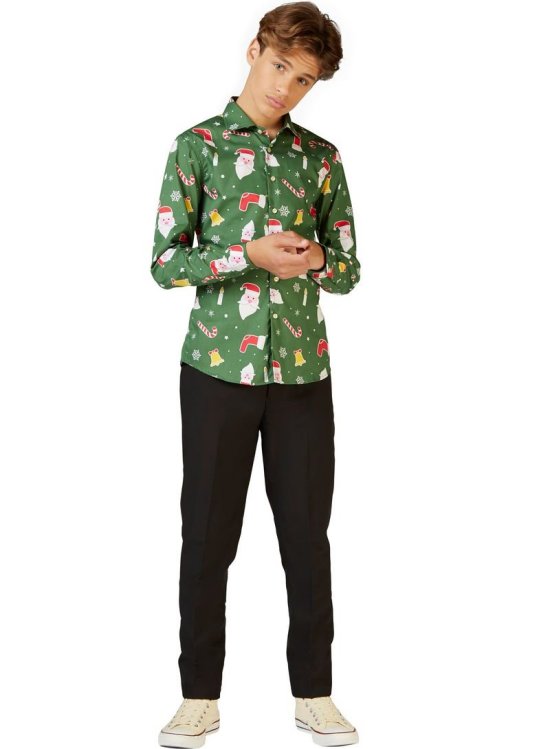 OppoSuits™ Santaboss Skjorte Teen