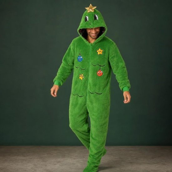 Juletræ Onesie Grøn
