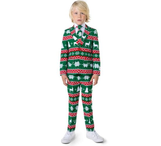Opposuits® Festivity Green Børnejakkesæt