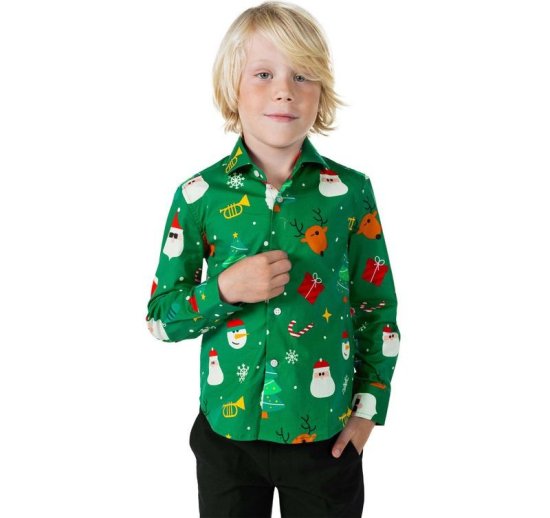 Opposuits® Festivity Green Børneskjorte