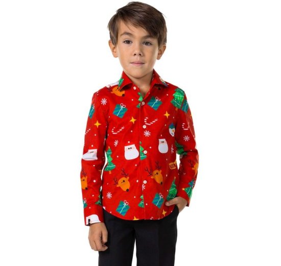 Opposuits® Festivity Red Børneskjorte
