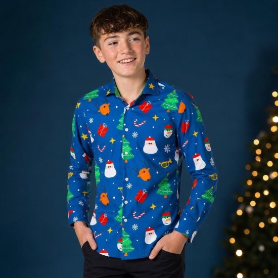 Opposuits® Festivity Blue Teen Skjorte