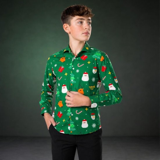 Opposuits® Festivity Green Teen Skjorte