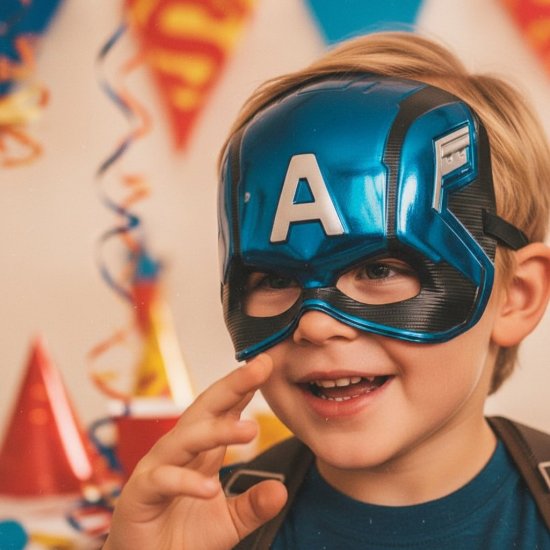 Captain America® Basic Børnekostume til 219 kr. på Temashop.dk
