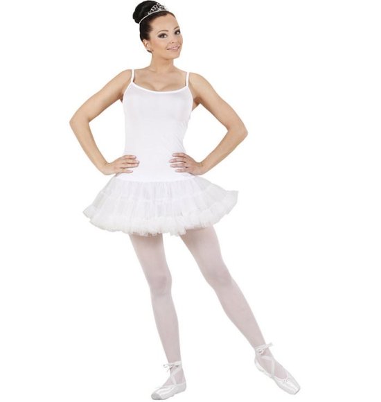 Umoderne kim mikrofon Køb Smuk Hvid Ballerina Kostume til kun 199 kr | Temashop.dk