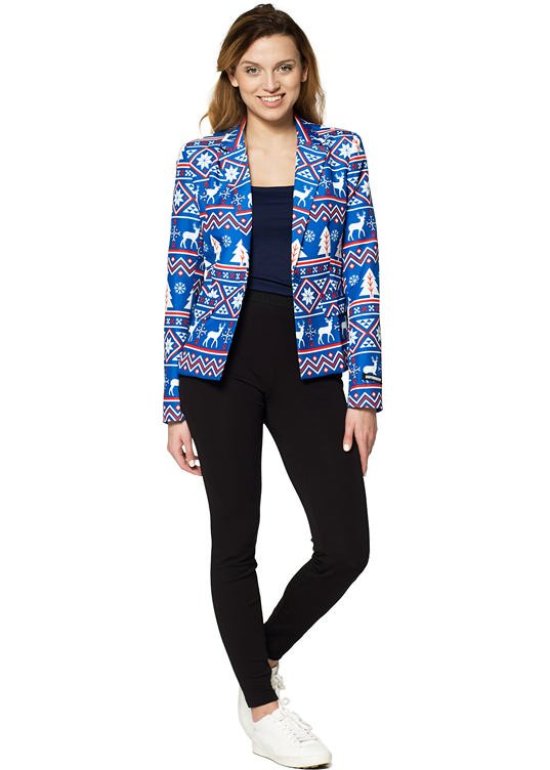 Suitmeister™ Christmas Blue Nordic Blazer