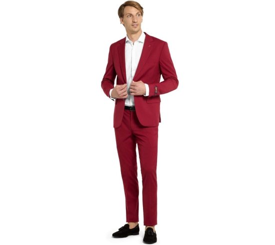 OppoSuits Daily® Bold Burgundy Jakkesæt
