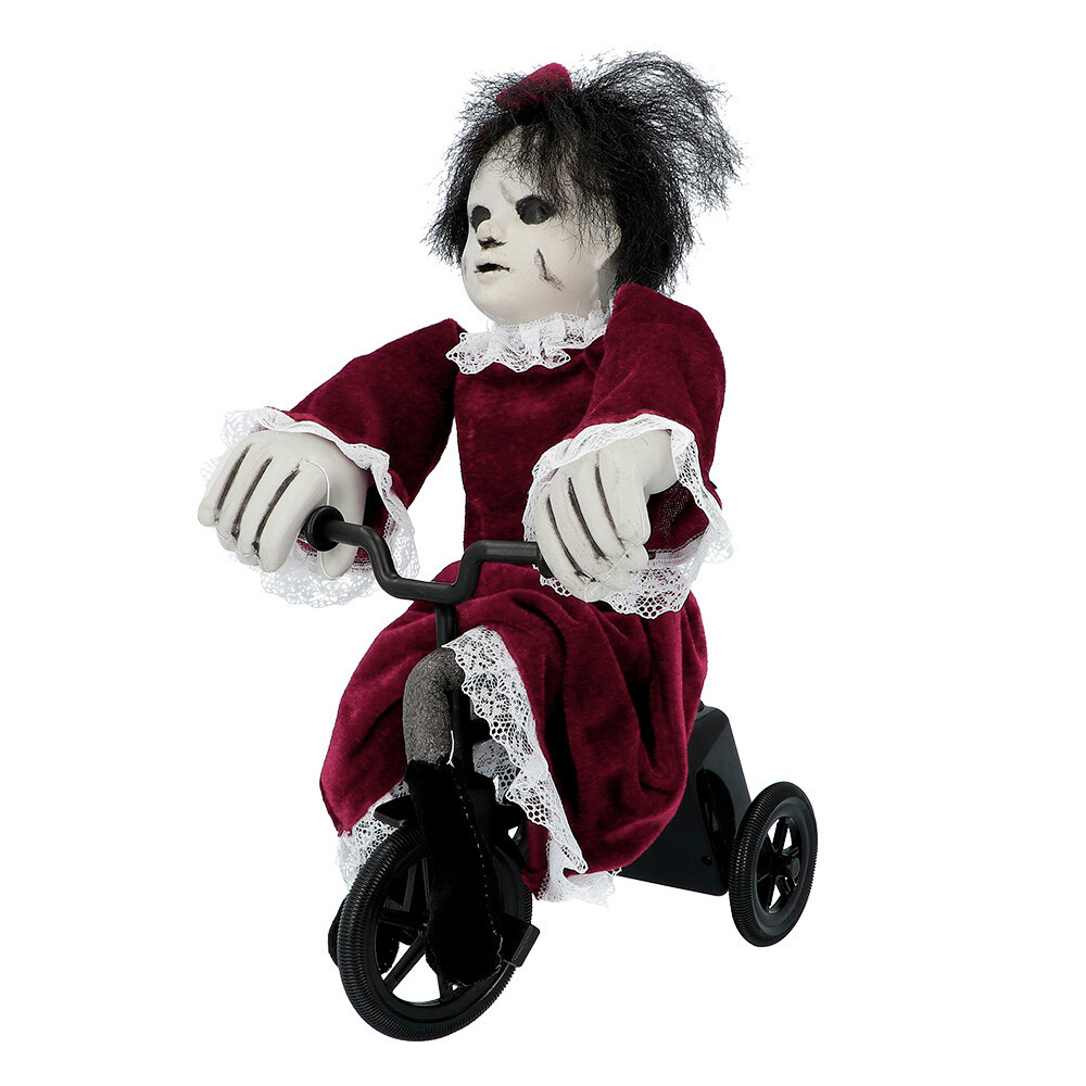 Dæmonisk Tricykel Dukke Med Lyd & Bevægelse