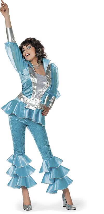 Dancing Queen Kostume Lyseblå