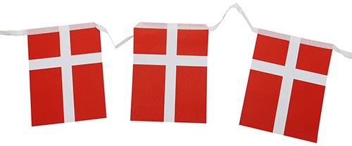 Dannebrog Flagguirlande