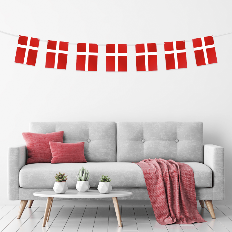 Dannebrog Flagguirlande