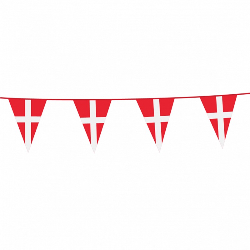 Dannebrog Vimpel Flagguirlande