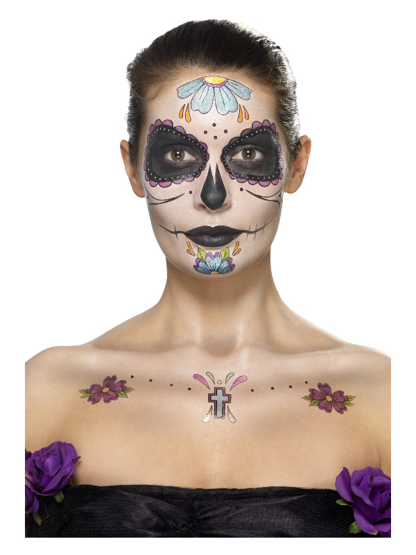 Day Of The Dead Ansigtsmaling Sæt | Day of the Dead Sminke / Makeup - Makeup & Negle - Temashop