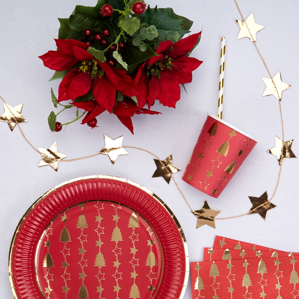 Dazzling Christmas Guldstjerne Guirlande