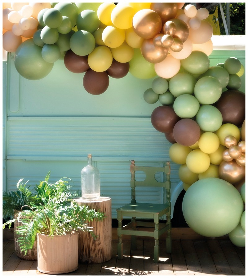 Deluxe Ballonbue Grøn - 164 dele | Natur tema Ballonbue - Temashop