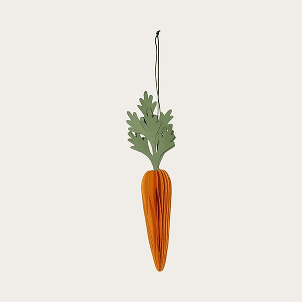 Gulerod Hængedekoration Orange - 1 stk (22 x 6 x 4 cm) | Mad Hængedekoration - Temashop