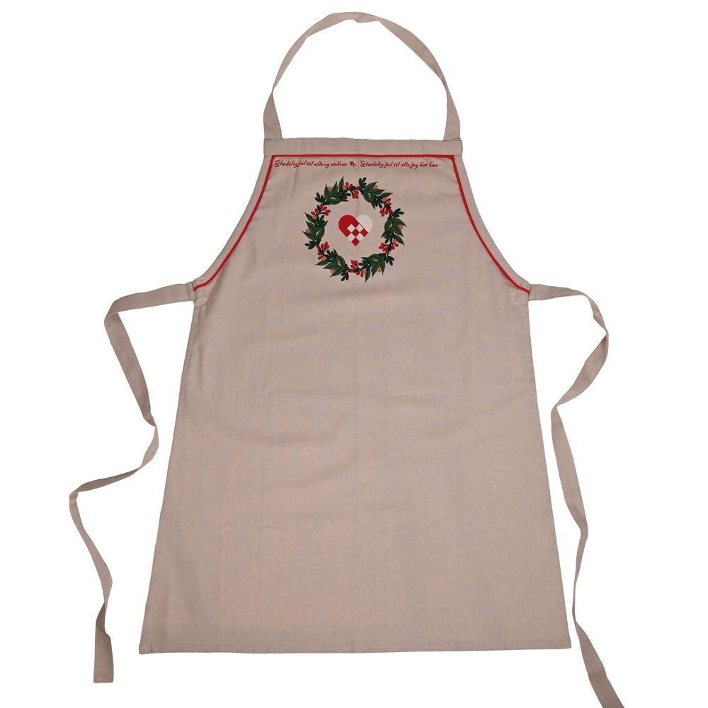 Magic Christmas Forklæde Beige - 1 stk (80 x 65 cm) | Jul Forklæder - Temashop