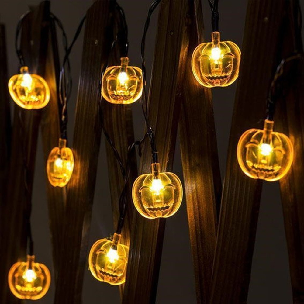 Græskar Lyskæde Orange