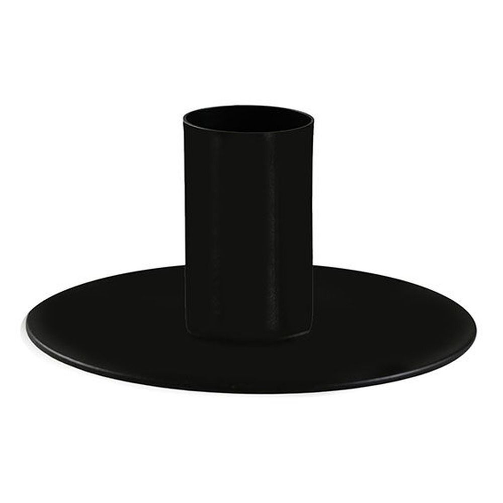 Lysestage Sort - 1 stk (4 x Ø 10 cm) | Jul Lysestager - Temashop