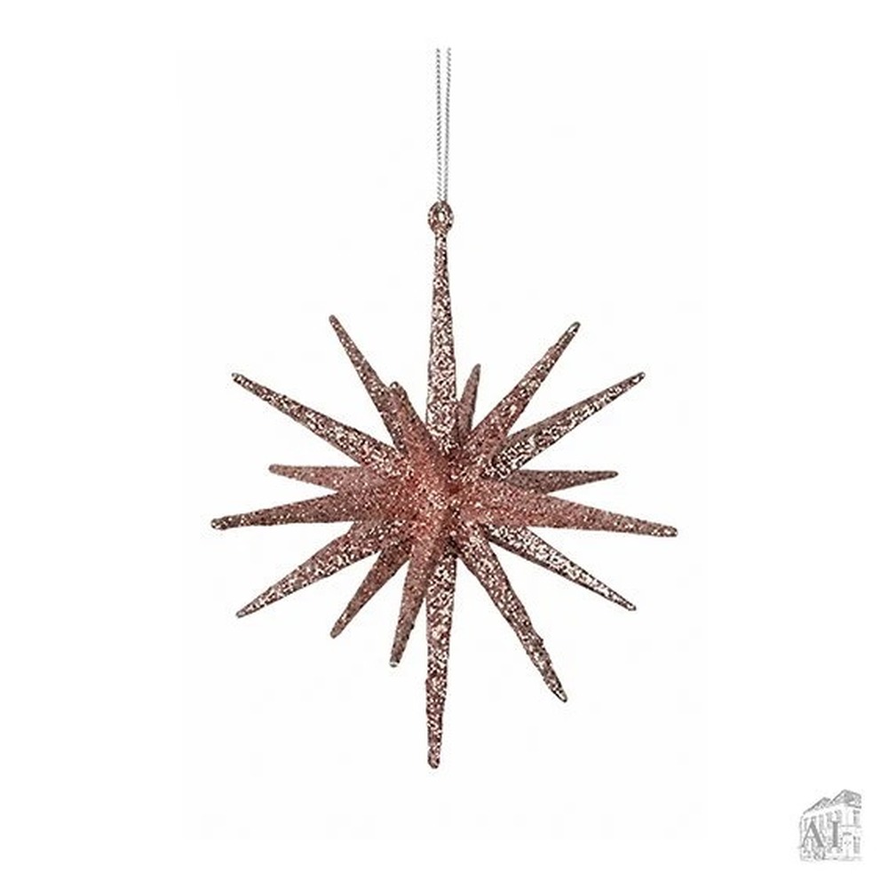 Pink Glitter Stjerneophæng