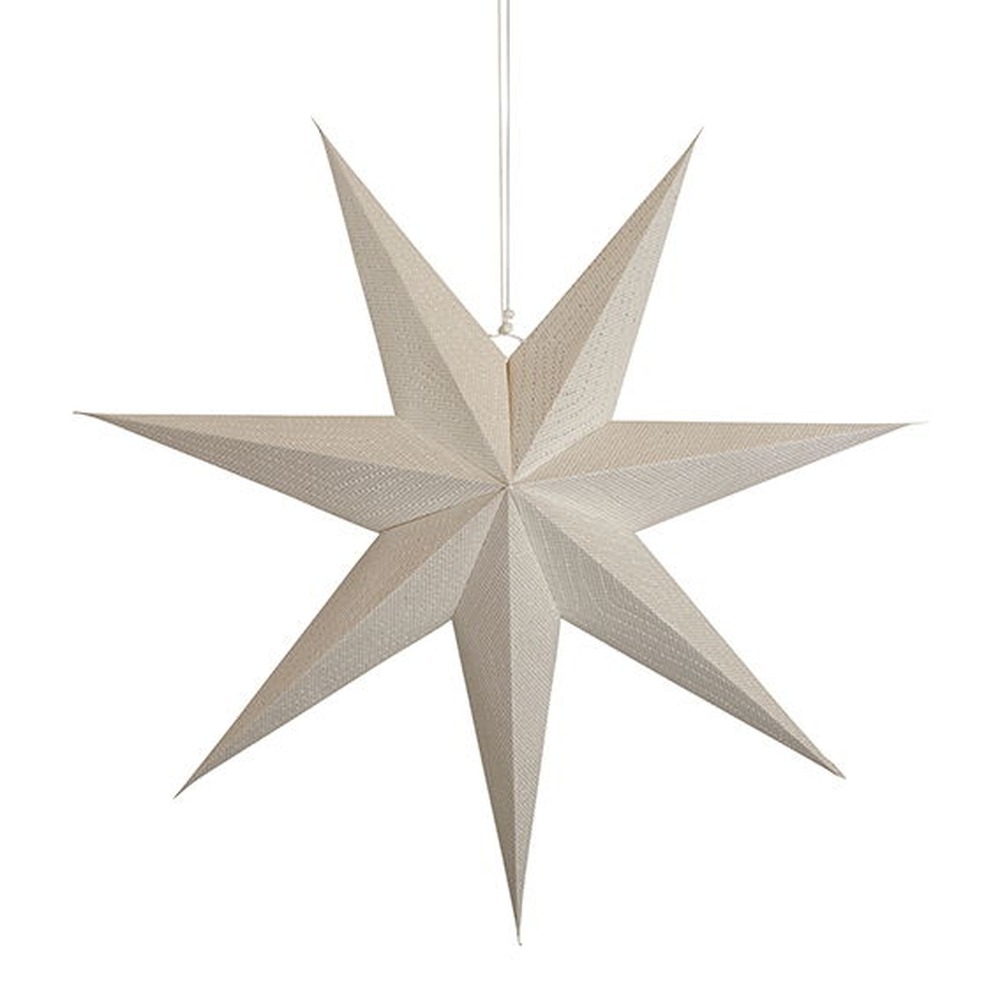 Papirstjerne Sølv - 1 stk (Ø 60 cm) | Julepynt Julepynt - Temashop