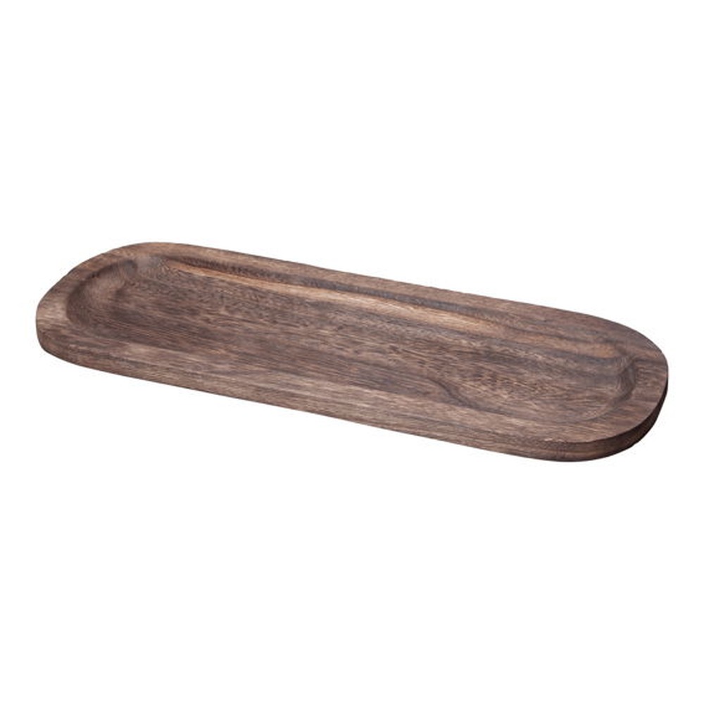 Træ Serveringsfad Brun - 1 stk (1,6 x 45 x 16 cm) - Temashop