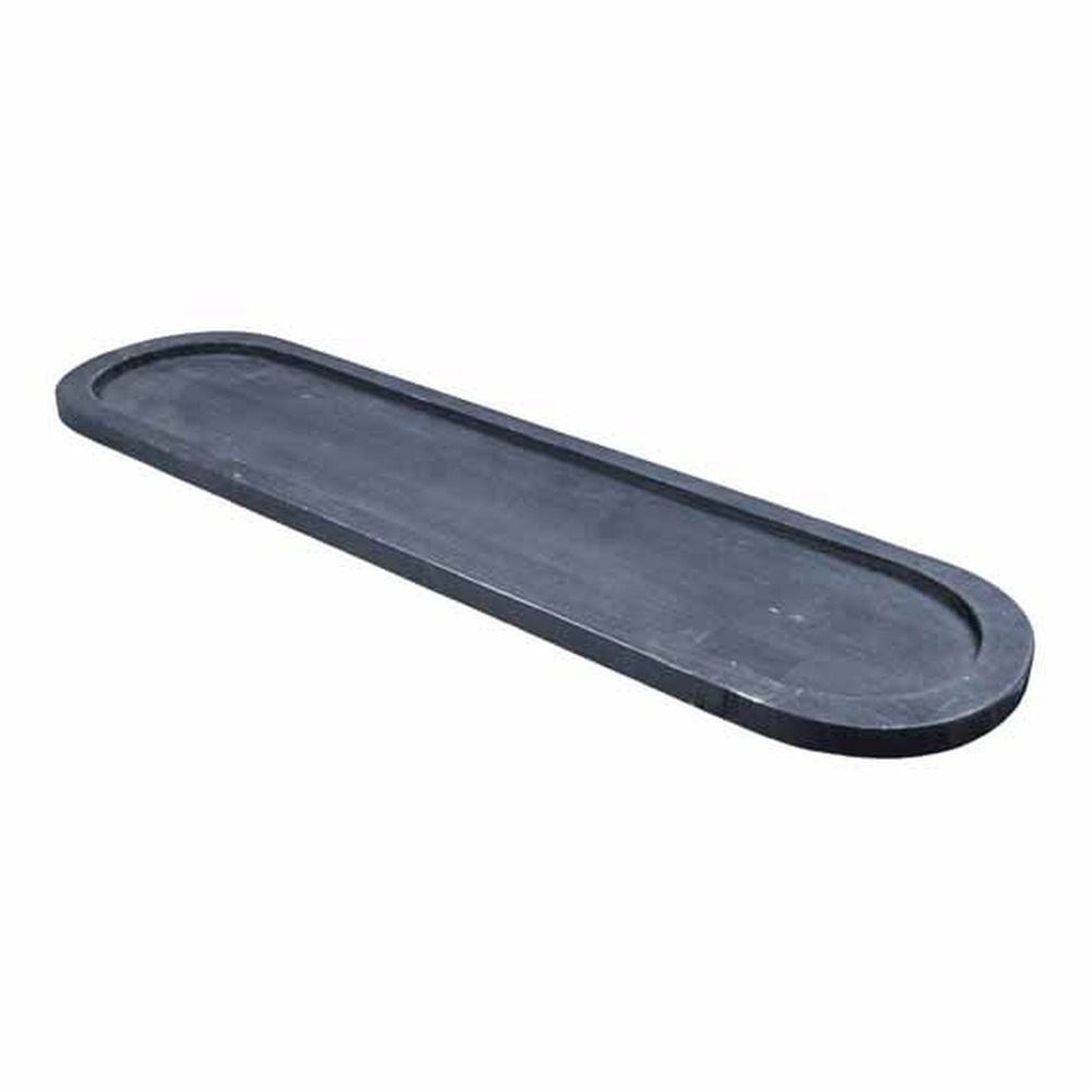 Træ Serveringsfad Sort - 1 stk (1,6 x 60 x 16 cm) | Sort tema Serveringsfad - Temashop