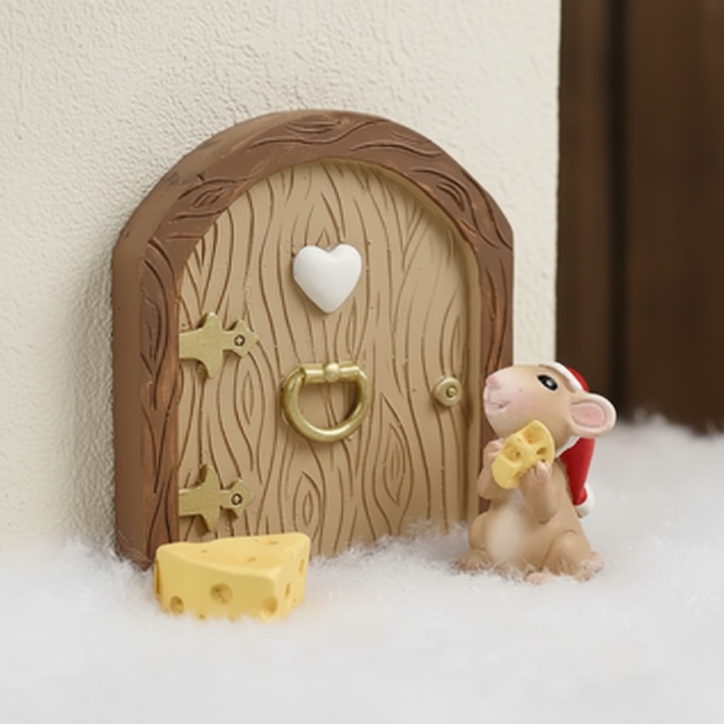 Mussedør Sæt 3 Dele - 3 dele (6 x 4 cm) | Julescene Julepynt - Temashop
