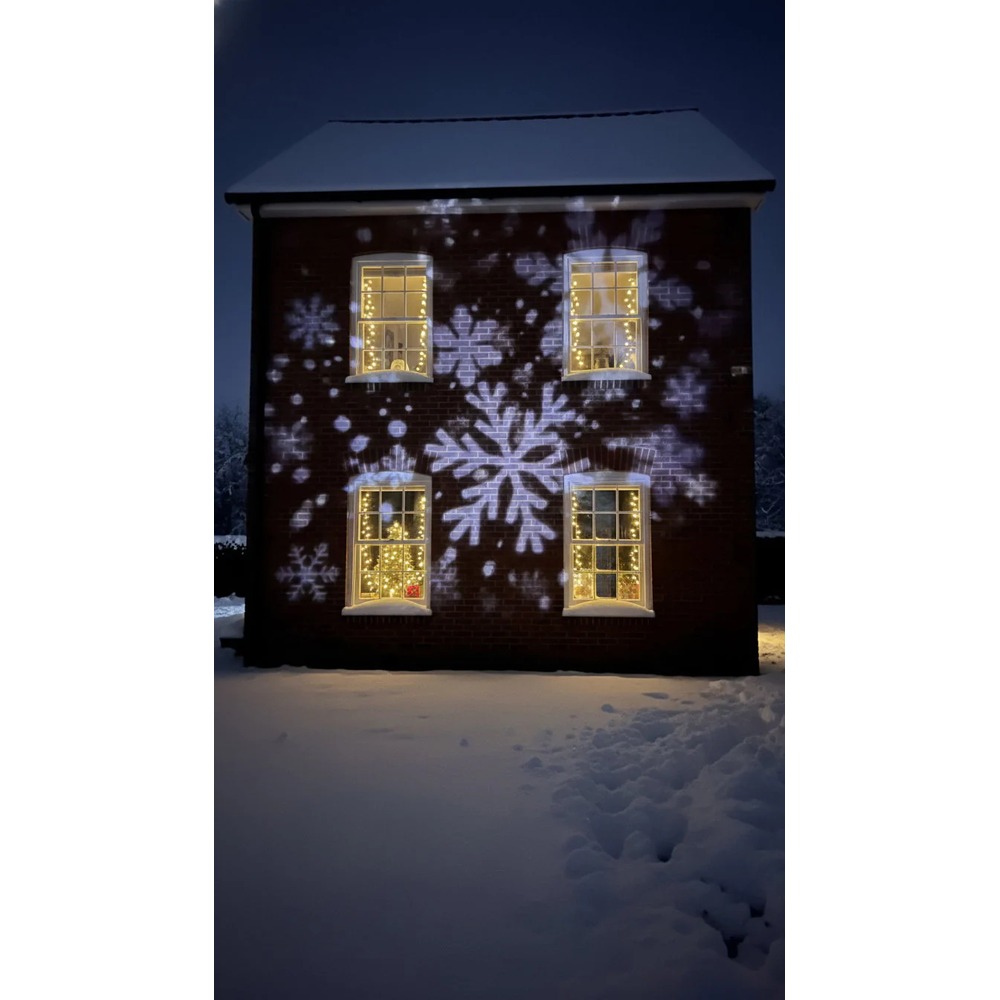 Snefnug Projektor Med Fjernbetjening - 1 sæt (5 m) | Julepynt Julepynt - Temashop