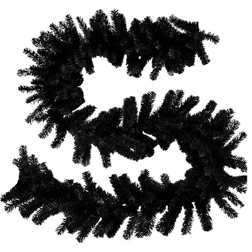 Juleguirlande Sort