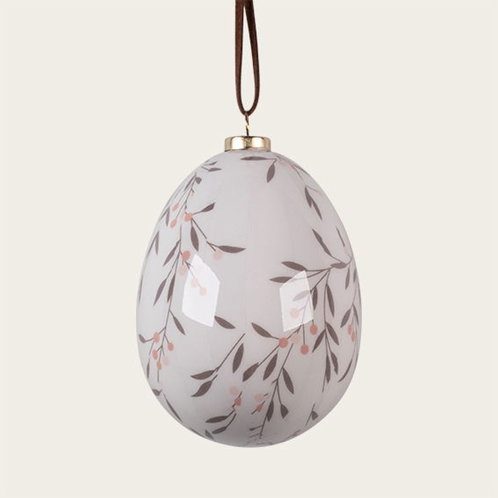 Påskeæg Ophæng Grøn - 1 stk (8 x Ø 6,5 cm) | Påske Påskepynt - Temashop