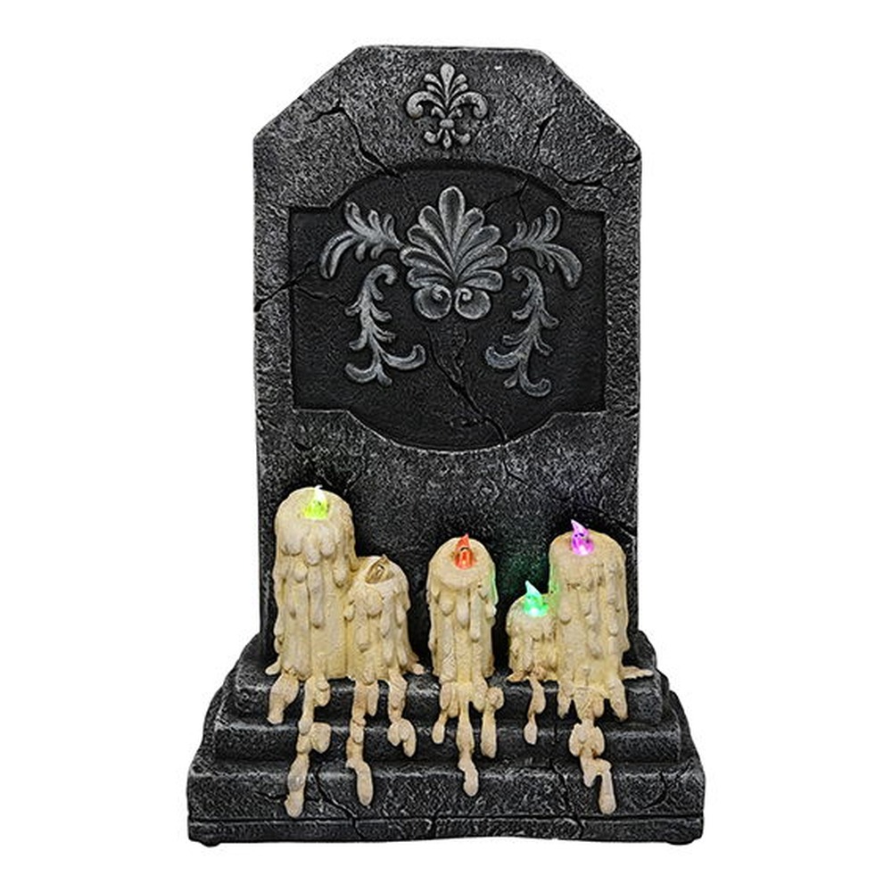 Gravsten Med LED Grå