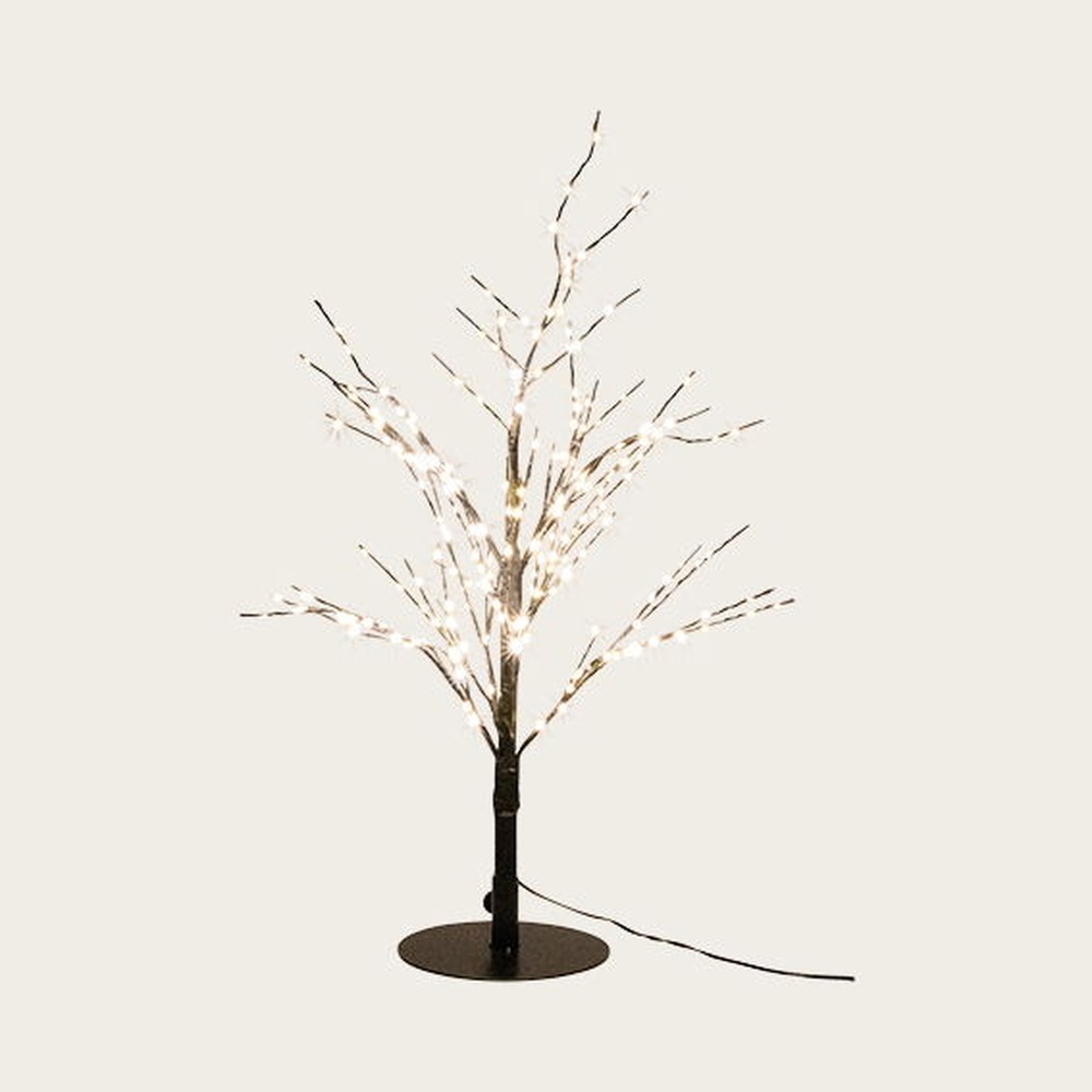 Kunstigt Juletræ Med LED Sort - 1 sæt (60 x Ø 60 cm) | Juletræ Juletræ - Temashop