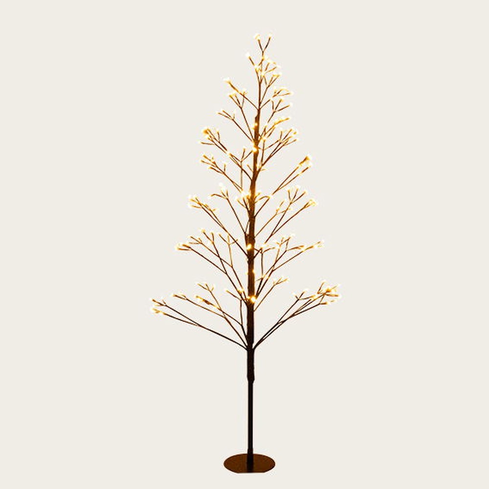 LED Juletræ Guld - 1 sæt (150 x Ø 90 cm) | Juletræ Juletræ - Temashop