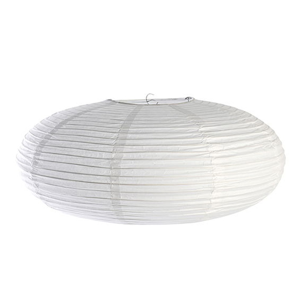 Hvid Papir Lampeskærm - 1 stk (22 x Ø 50 cm) | Hvidt tema Lamper - Temashop