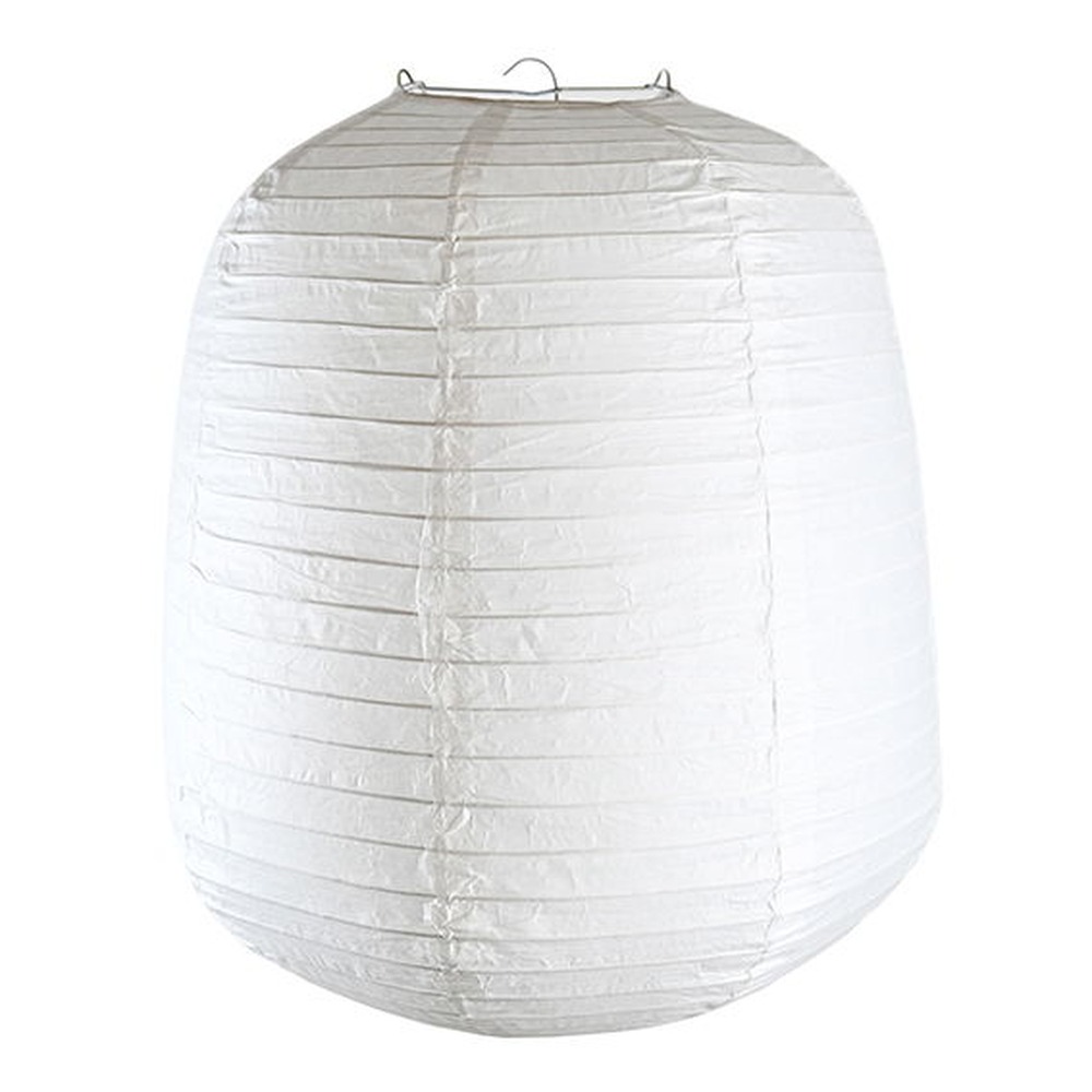 Papir Lampeskærm Hvid - 1 stk (35 x Ø 30 cm) | Hvidt tema Lanterner - Temashop