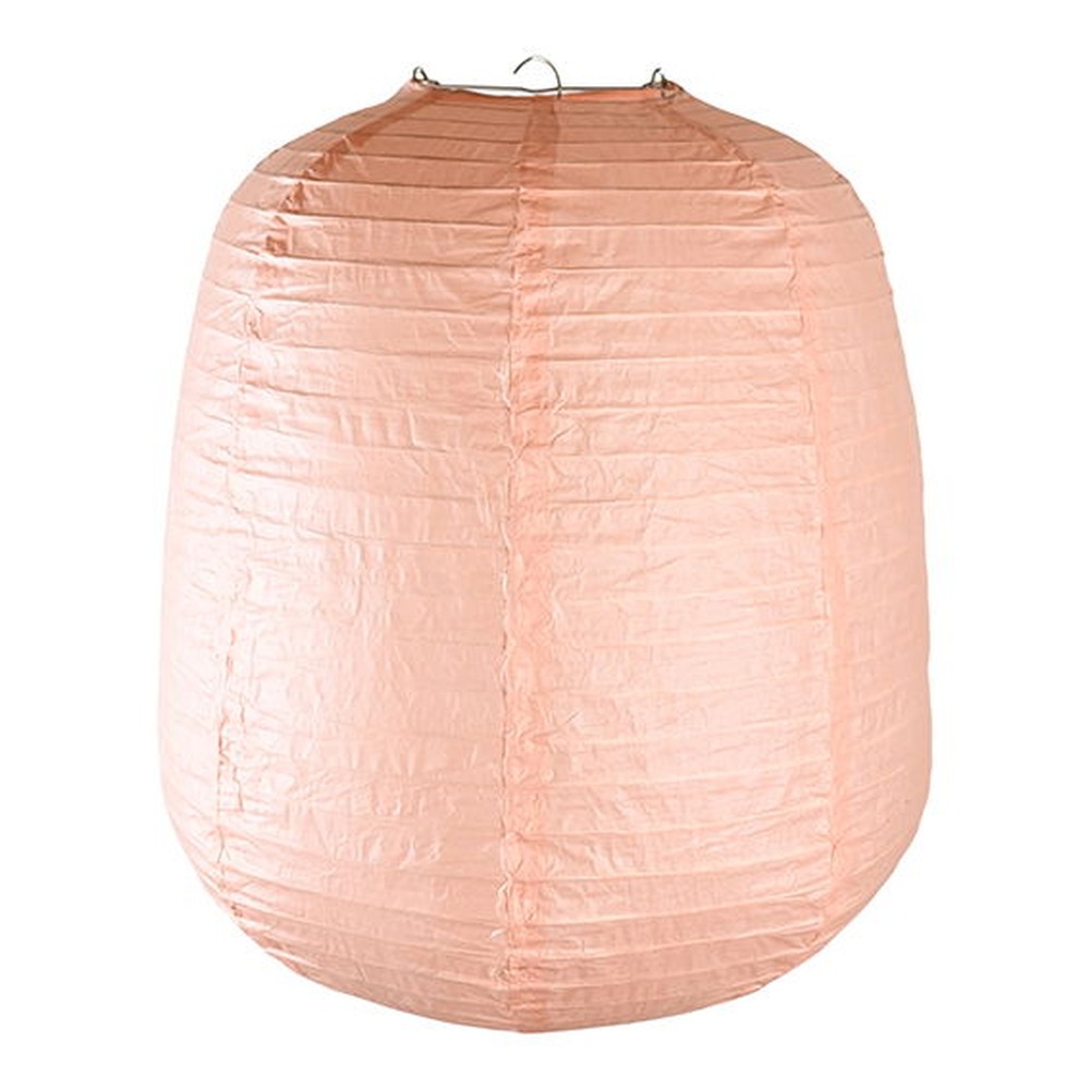 Papirlanterne Lyserød - 1 stk (35 x Ø 30 cm) | Lyserødt Tema Lanterner - Temashop