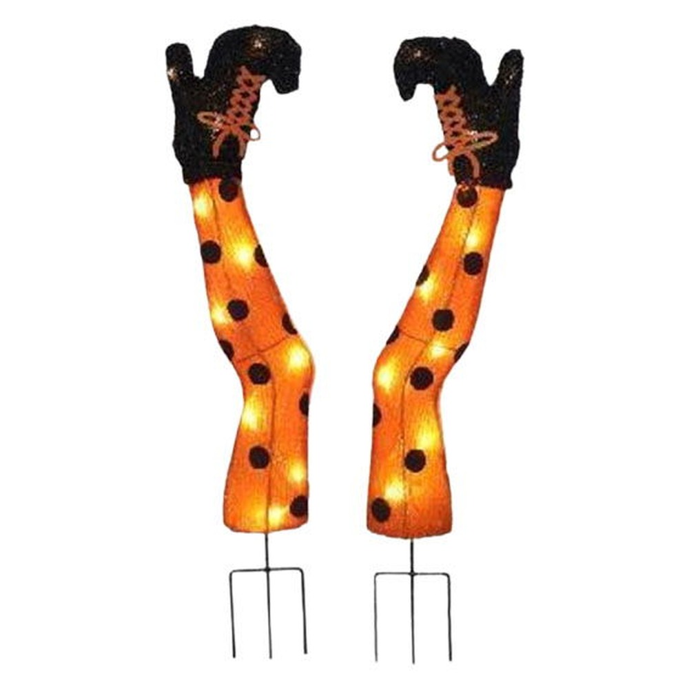 Hekseben Med LED Orange