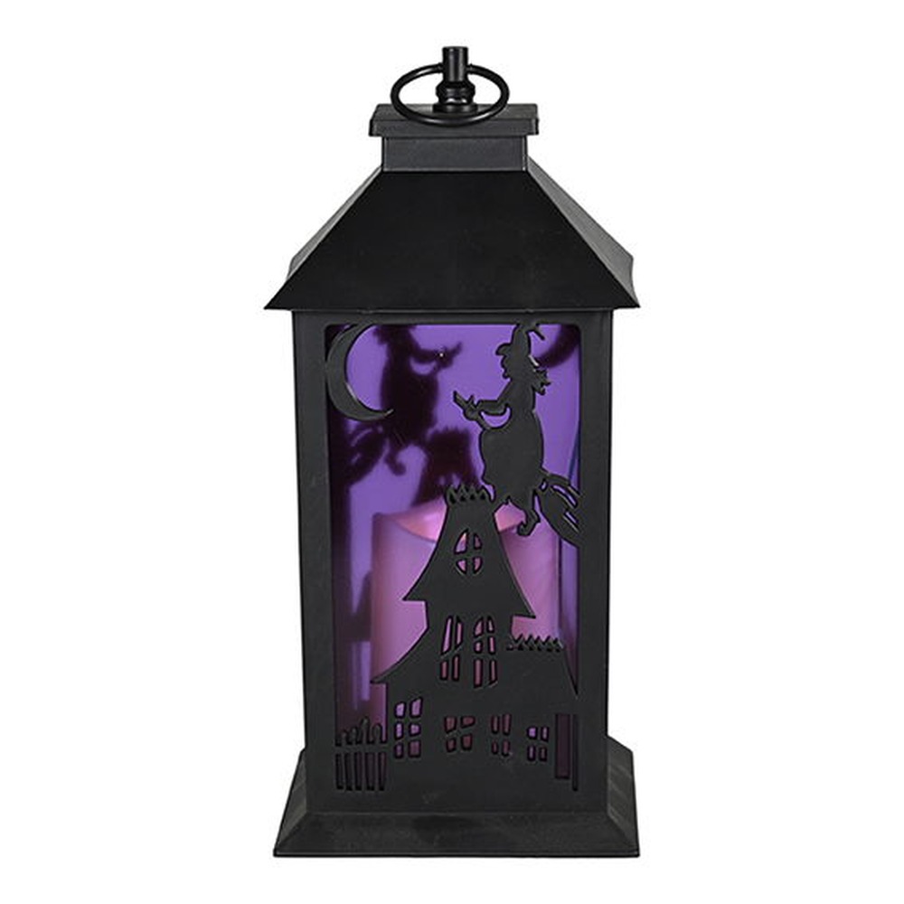 Haunted House LED Lanterne Sort