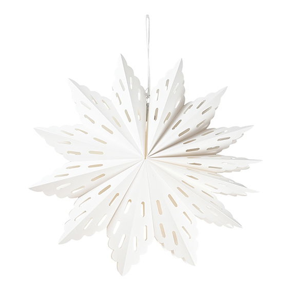 Papirstjerne Hvid - 1 stk (Ø 60 cm) | Julepynt Julepynt - Temashop