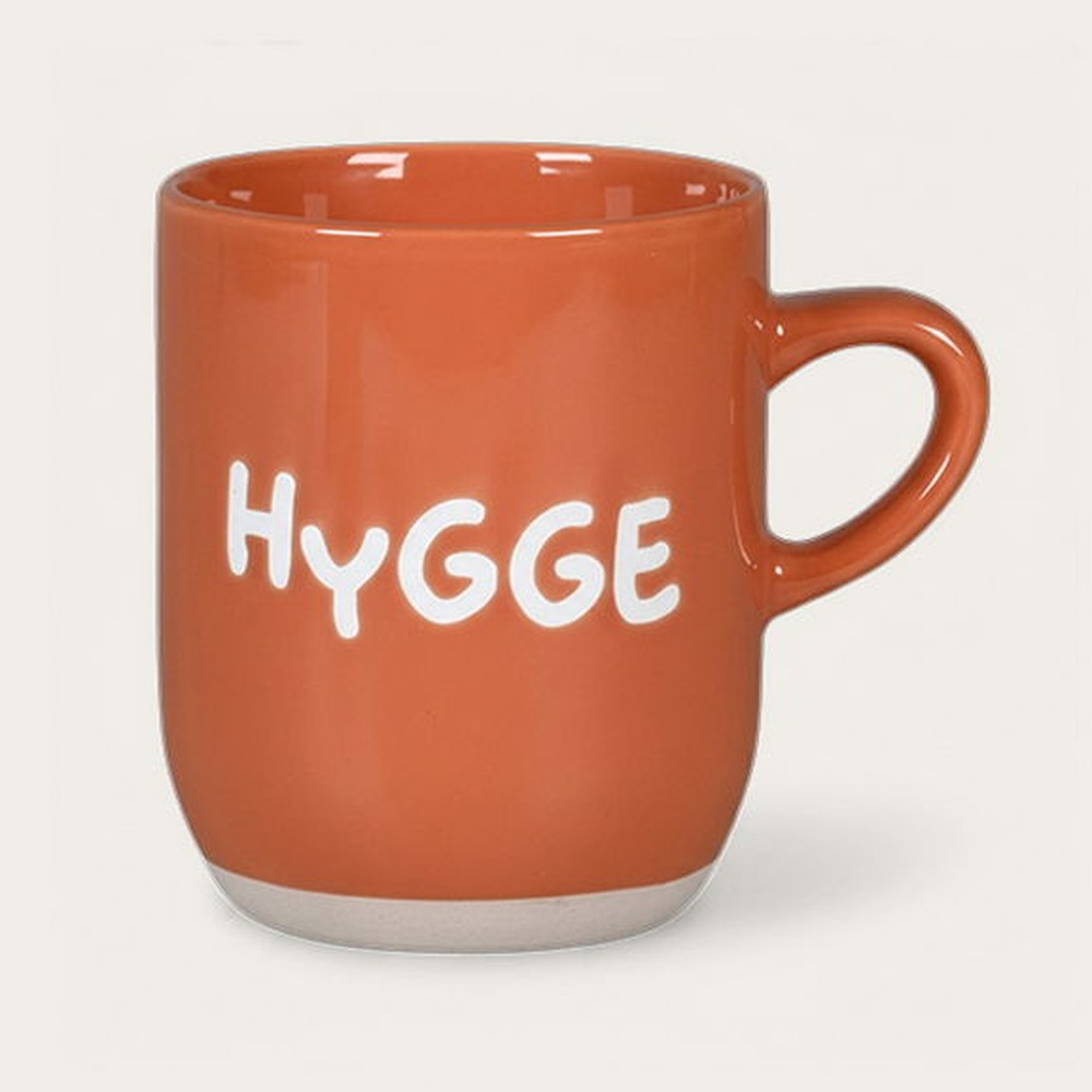 Hygge Krus Orange - 1 stk (9,5 x Ø 8 cm) | Orange tema Krus - Temashop