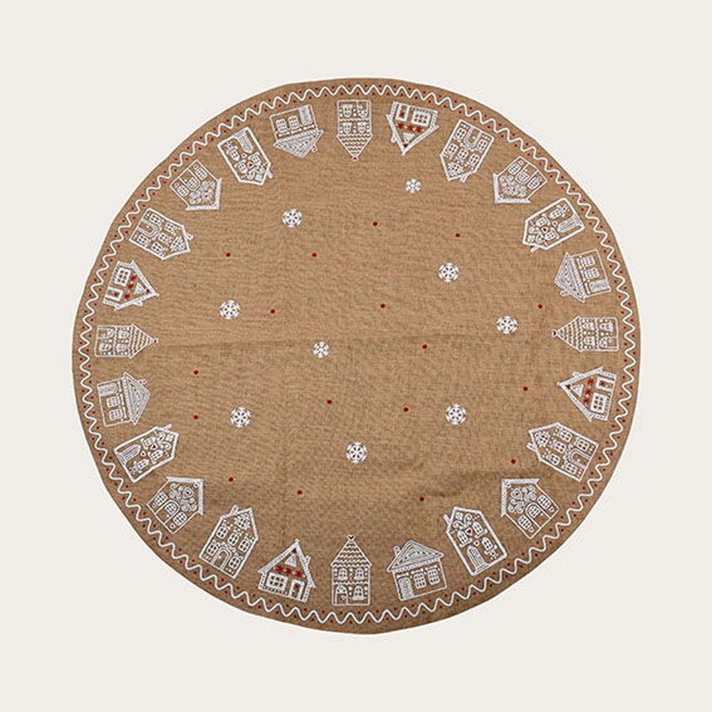 Juletræstæppe Jute Beige