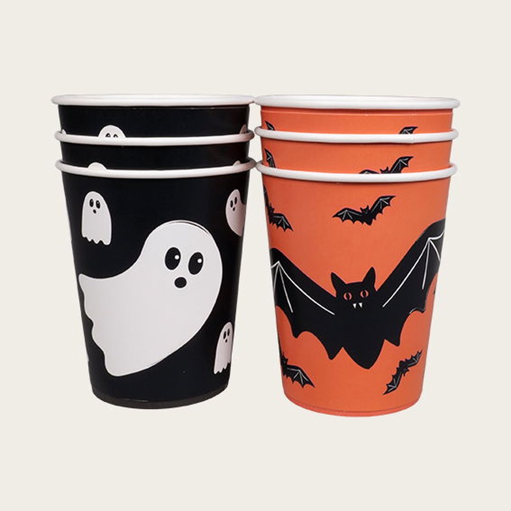 Spøgelse/Flagermus Plastikkrus Orange