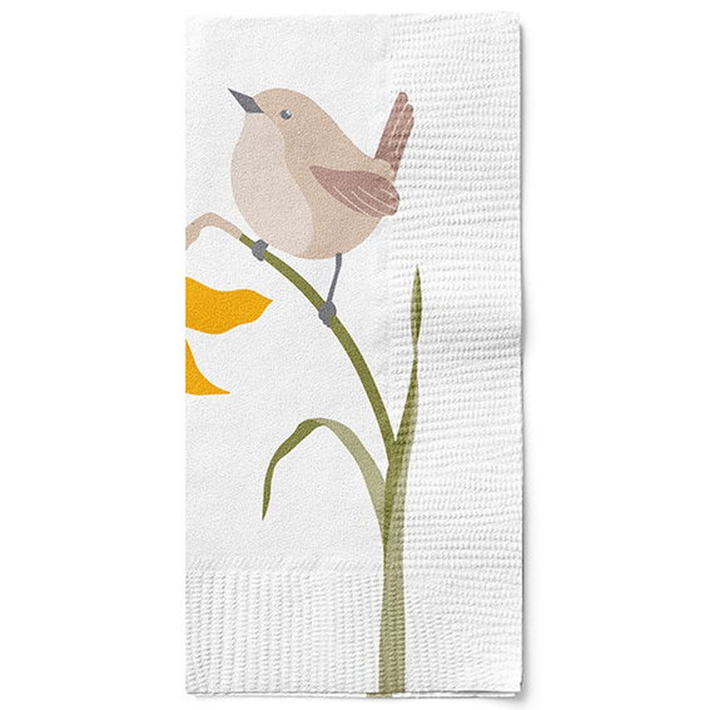Påske Servietter Hvid - 20 stk (33 x 33 cm) | Påske Servietter - Temashop