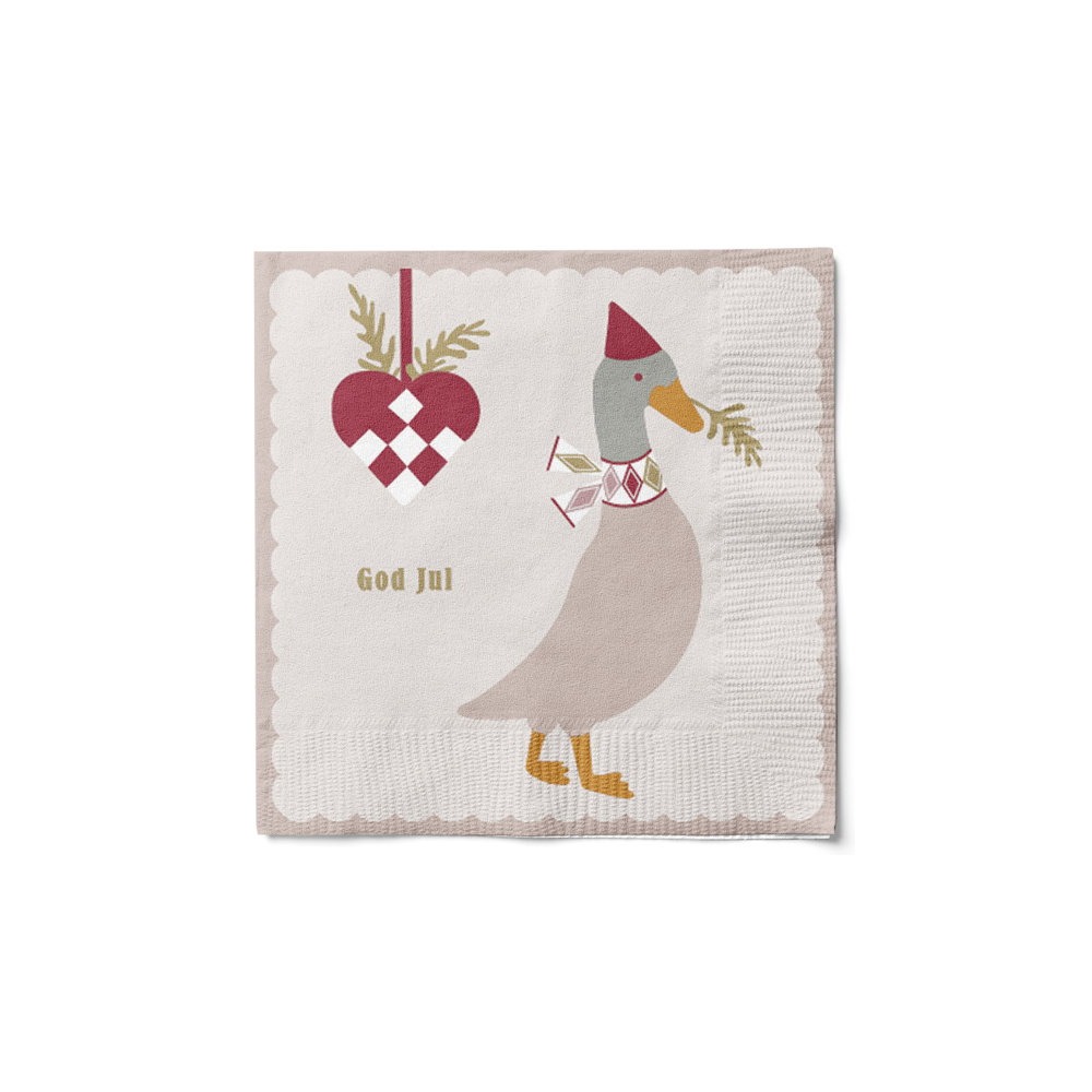 God Jul Servietter - 20 stk (33 x 33 cm) | Jul Servietter - Temashop