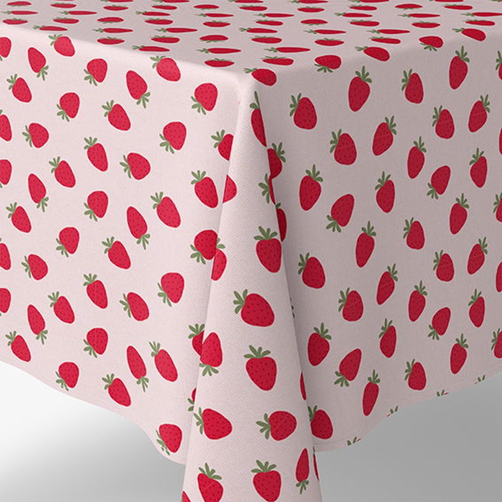 Jordbær Dug Rød - 1 stk (140 x 240 cm) | Frugt Duge - Temashop