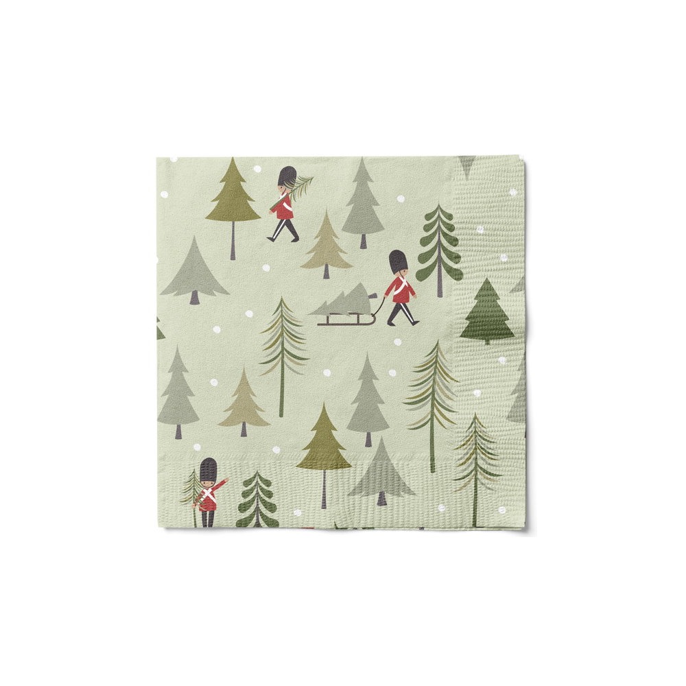Juletræ Servietter - 1 stk (33 x 33 cm) | Juletræ Servietter - Temashop