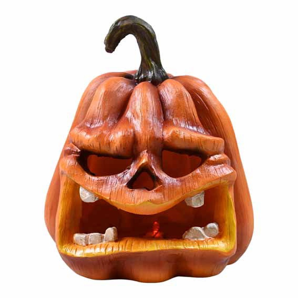 Græskar Dekorationsfigur Med LED Orange