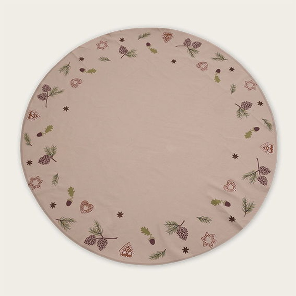 Juletræstæppe Kogler Beige