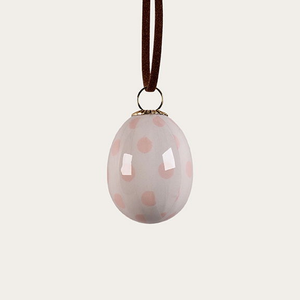 Påskeæg Pynt Lyserød - 1 stk (4 x Ø 2,5 cm) | Påske Påskepynt - Temashop